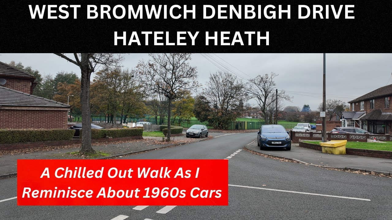 WEST BROMWICH DENBIGH DRIVE, I take a walk along Denbigh Drive and reminisce about 1960s cars