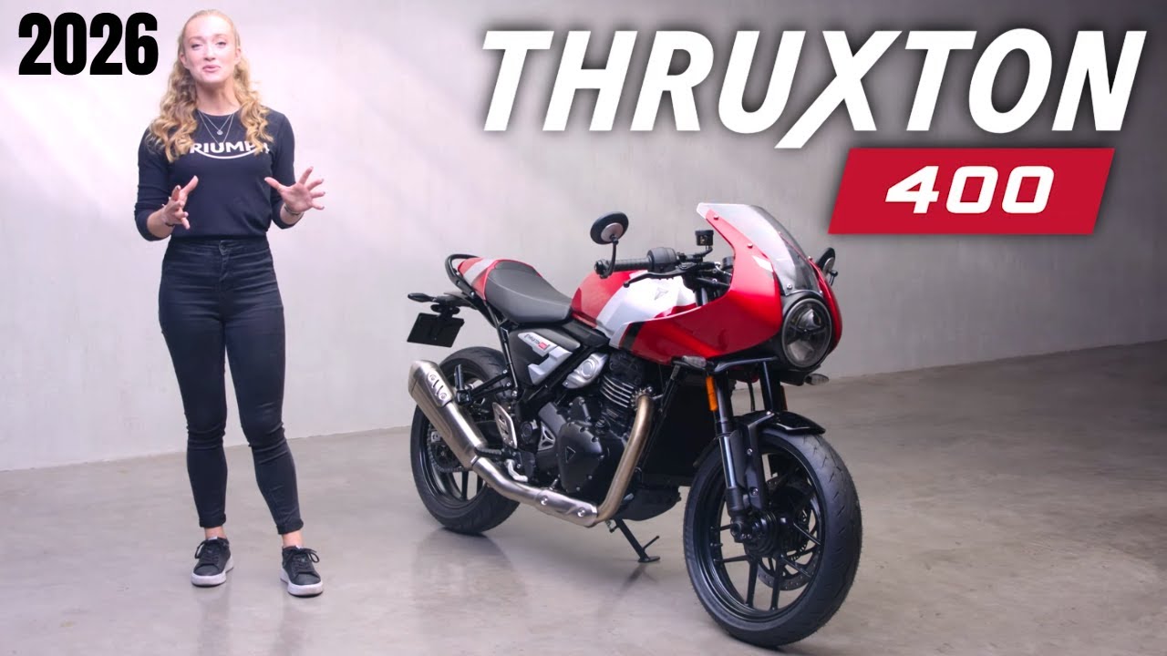 Новый Triumph Thruxton 400 2026 года возвращает стиль кафе-рейсера, предлагая при этом настоящие ...