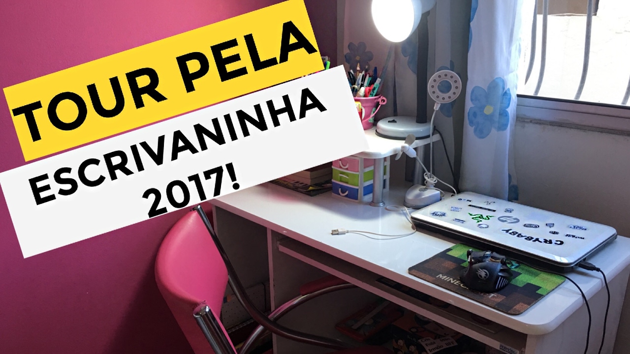 TOUR PELA MINHA ESCRIVANINHA 2017!  Bela Almada