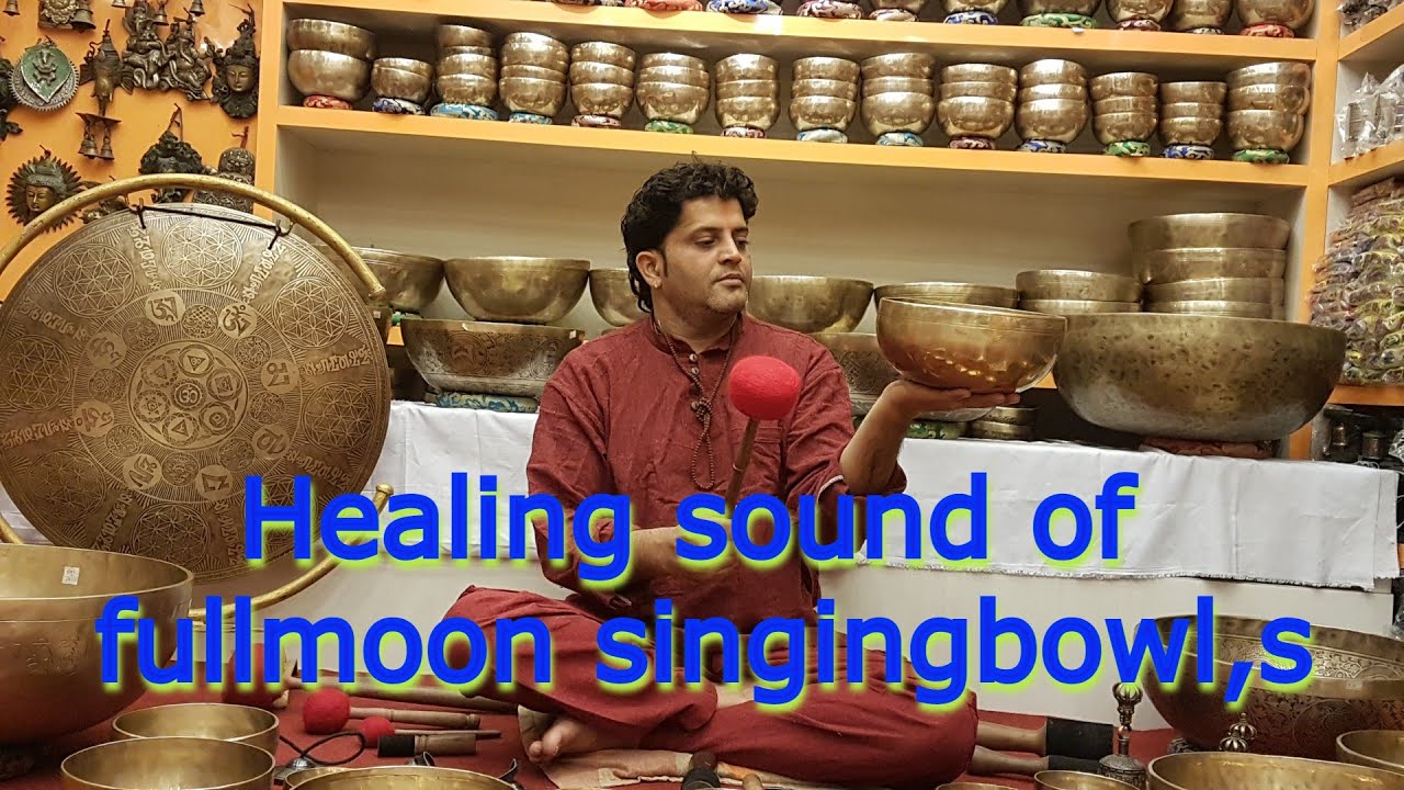 Himalayan  fullmoon singingbowl / Sound of fullmoon bowl/ singingbowl  in Nepal 🇳🇵
