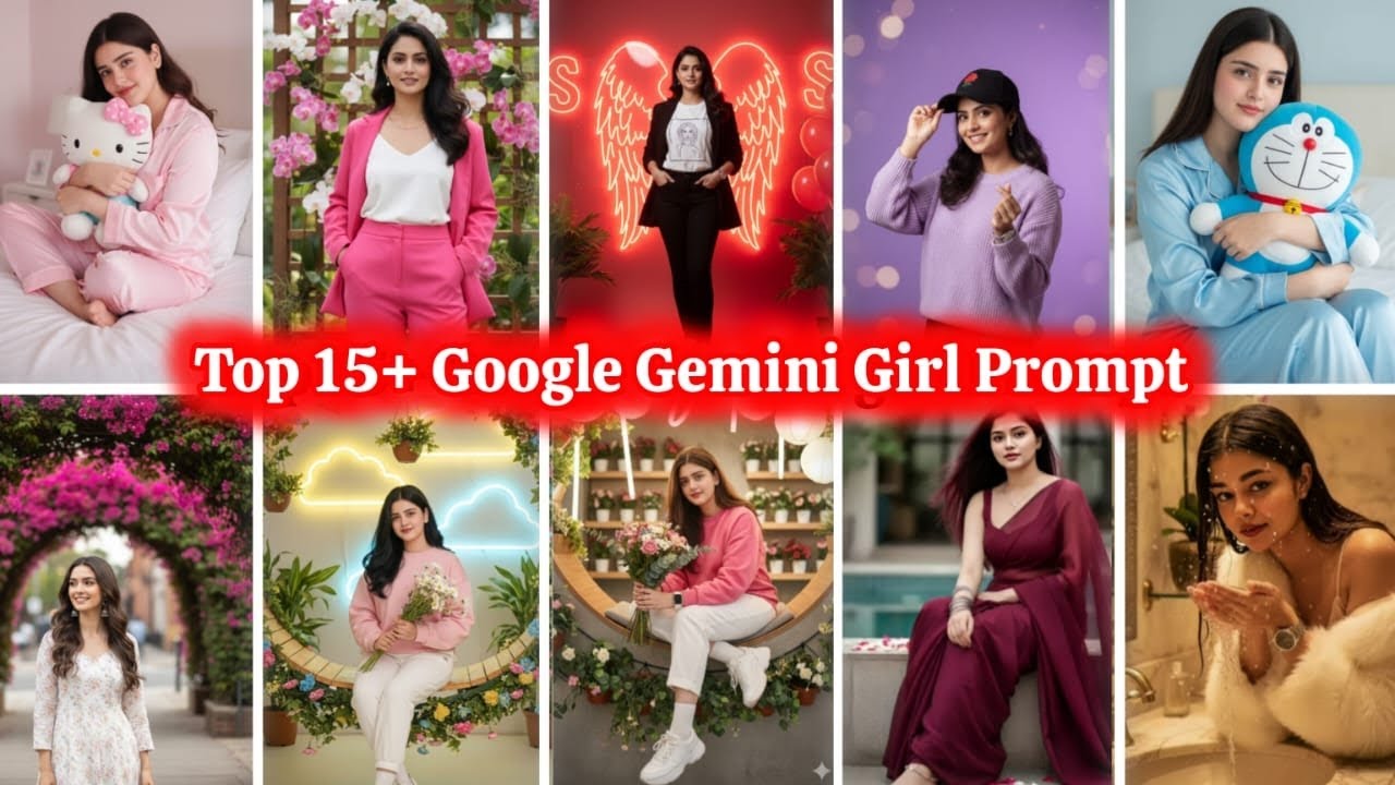 Top 15+ Google Gemini Prompts For Girls 📸 | Trending Gemini Ai Photo Editing | Gemini Ai New Prompts