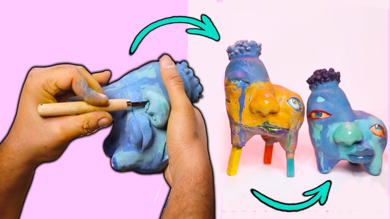 Making a SCULPTURE with OIL PASTELS!? HOW!?