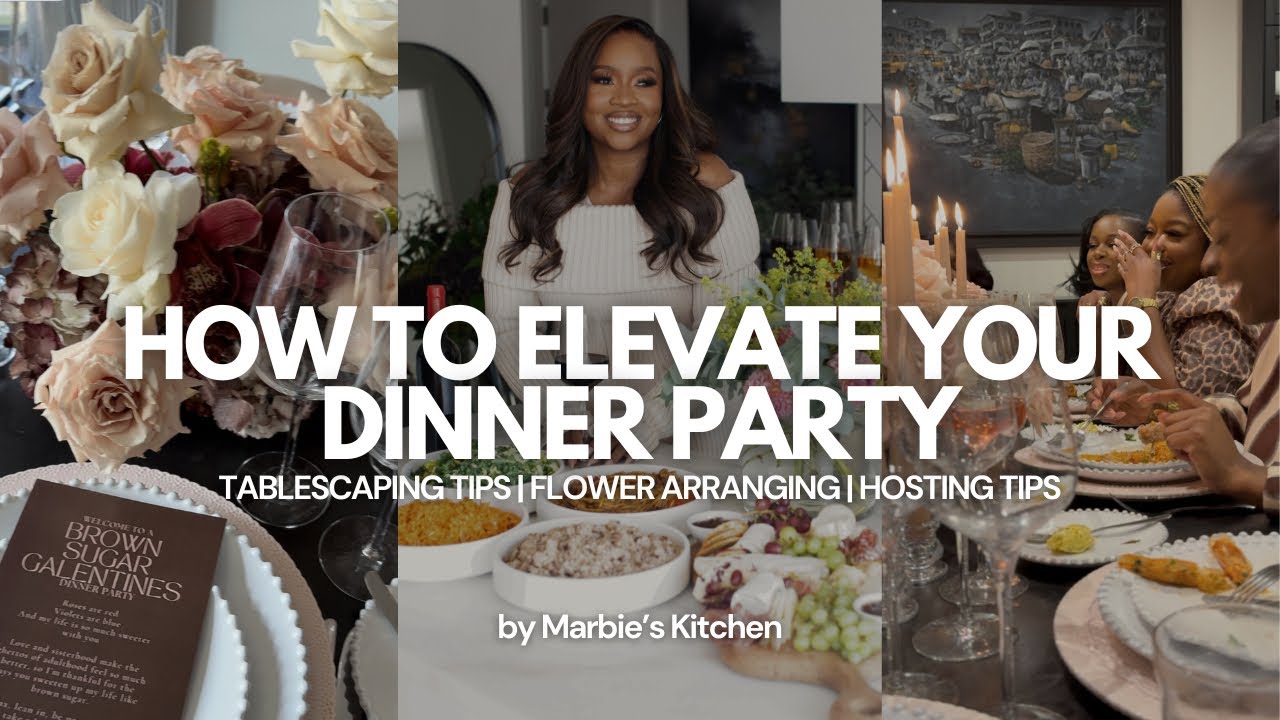 Hosting an Elegant Dinner Party: Galentines, Flower Arranging, Cocktail Making