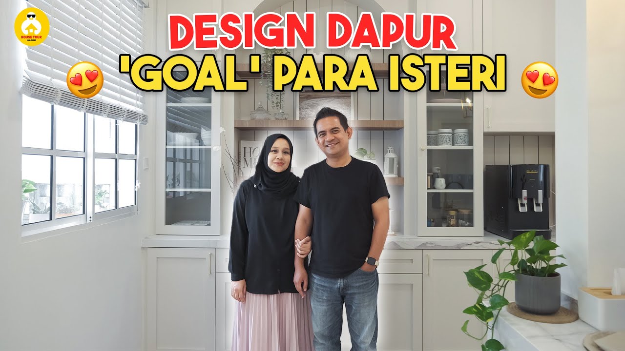 HOUSE TOUR EP 87 : RUMAH END LOT KONSEP ENGLISH MODEN, DAPUR SERIUS CANTIK !!