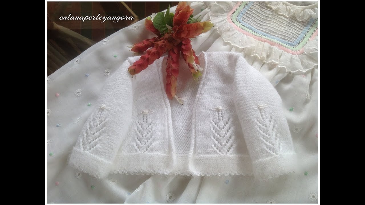 Chaqueta abierta para bebé, Modelo Lourdes