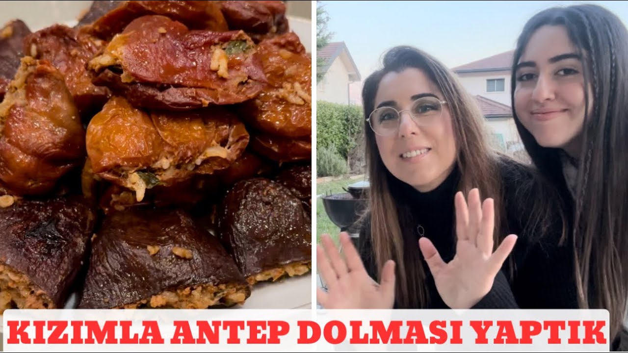 İSVİÇRE’DE KIZIMLA ODUN ATEŞİNDE ANTEP DOLMASI YAPTIK