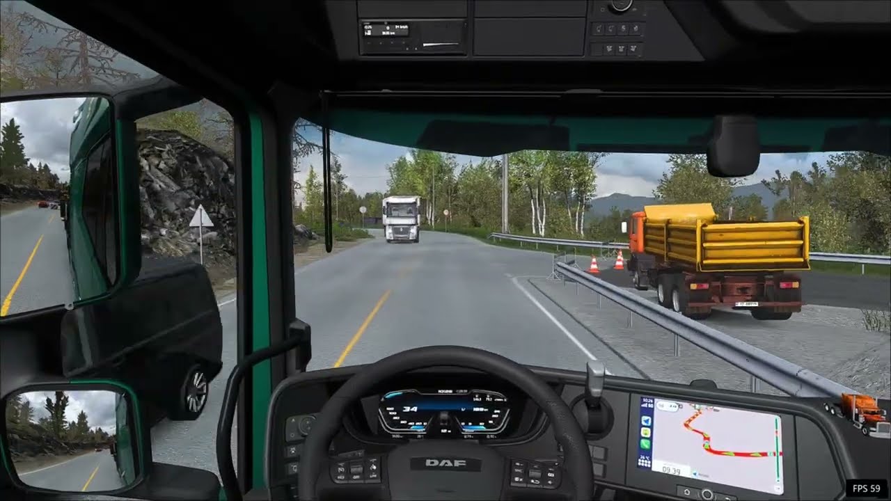 Euro Truck Simulator 2 Nordic Horizons Day Gameplay | Realistic Graphics Mods | No Commentary 🚛🌞