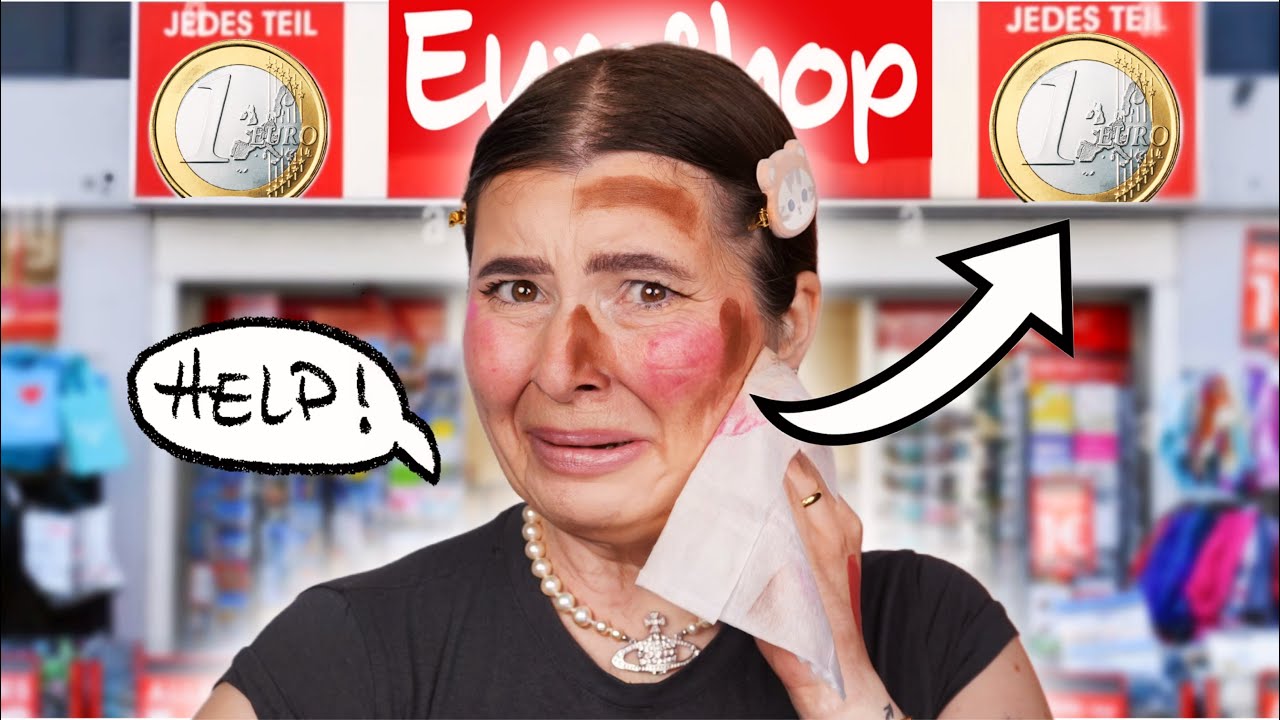 AUSSCHLAG, BRENNEN, PANIK!❗️😭 1€ Make-Up vom EUROSHOP!