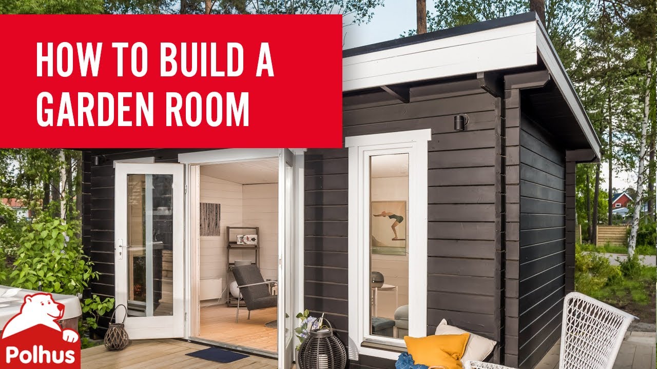 How to assemble your garden room from Polhus - Notched timber