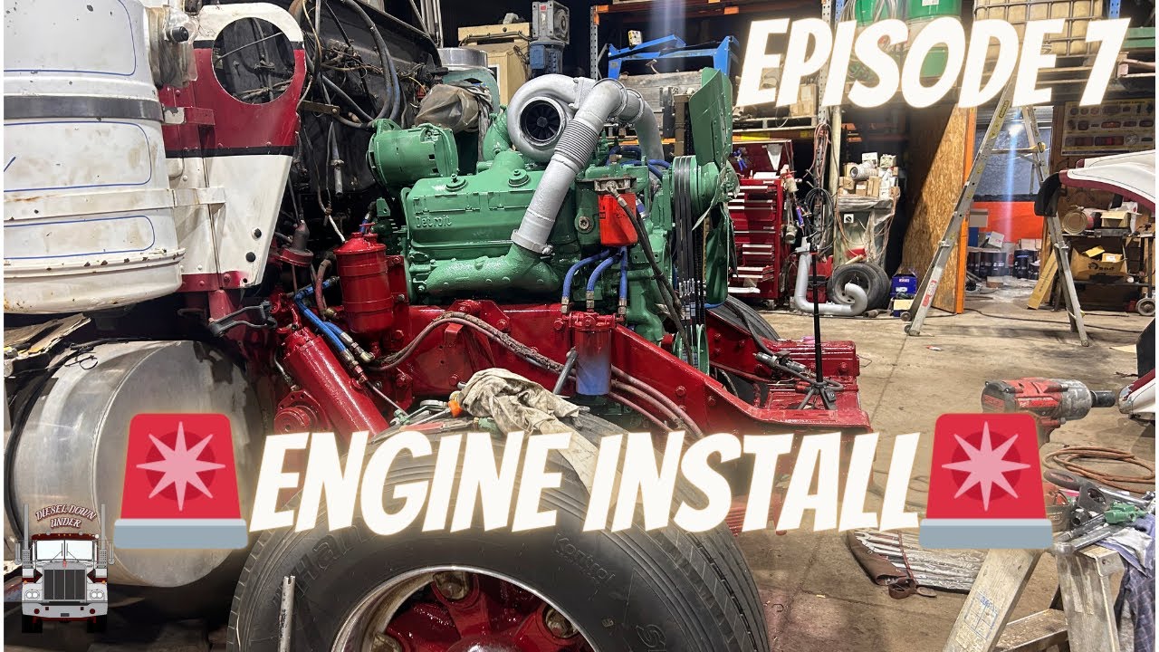Installing A GM 6V92TA Into A 1973 Kenworth W925 Ep-7