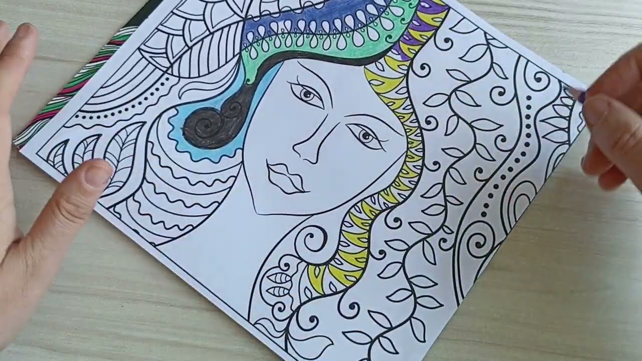 ASMR Rahatlatıcı Mandala Boyama Yapılışı
