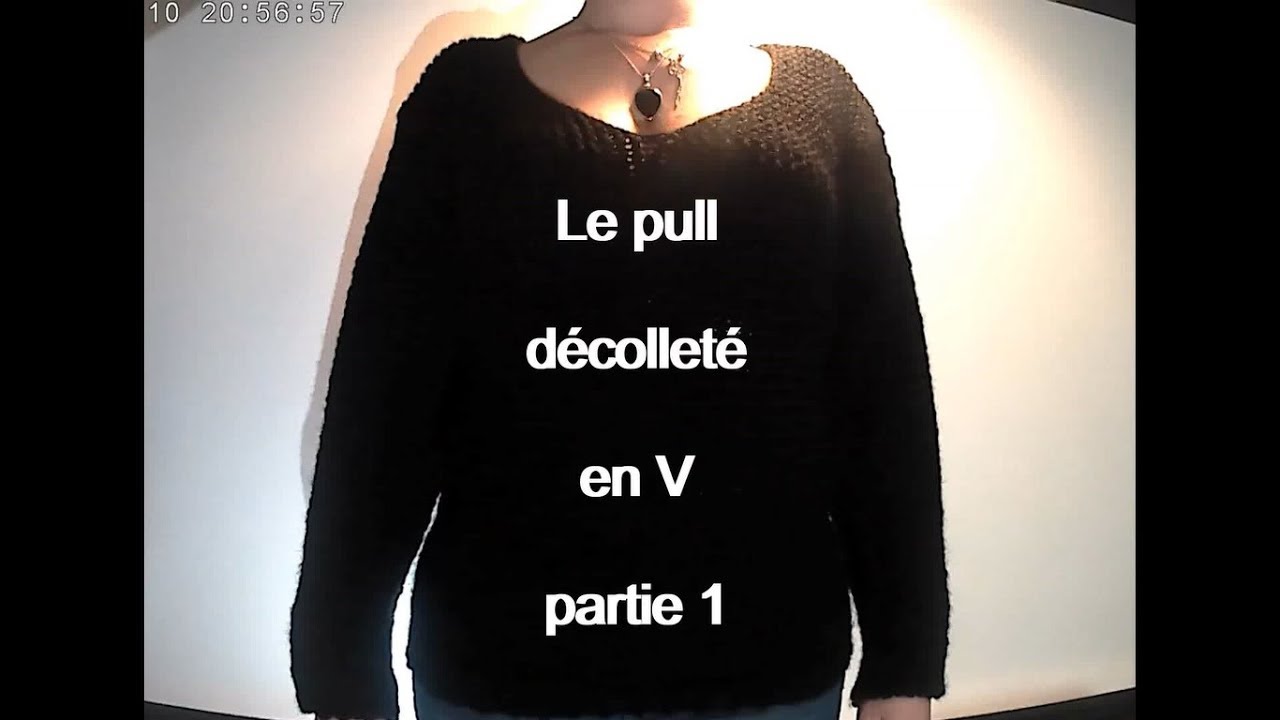 Tuto tricotin Pull decolleté en V (partie 1)