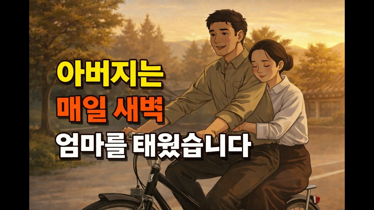 아버지는 매일 새벽 엄마를 태웠습니다.