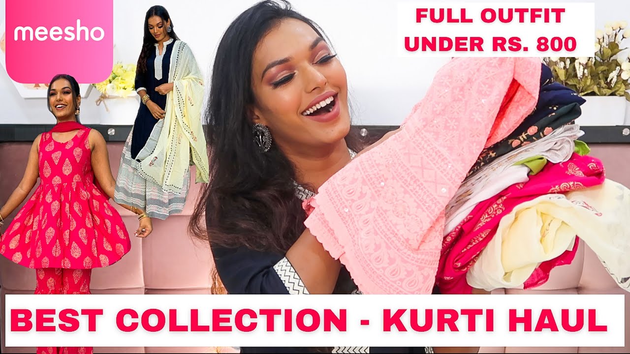 *UNDER RS. 800* Festive Kurta Sets *TRY-ON* Haul from Meesho | Best Collection | #DIVAliWSarah