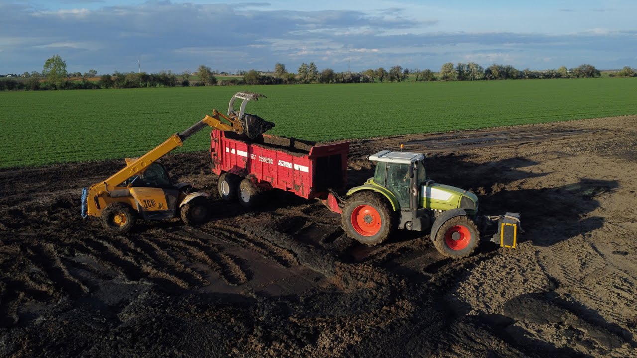 🇵🇱 Rozwożenie Osadu z oczyszczalni | ładowarka na 2 koła😱 |  Sezon 2024 | Claas | Jcb | 🇵🇱