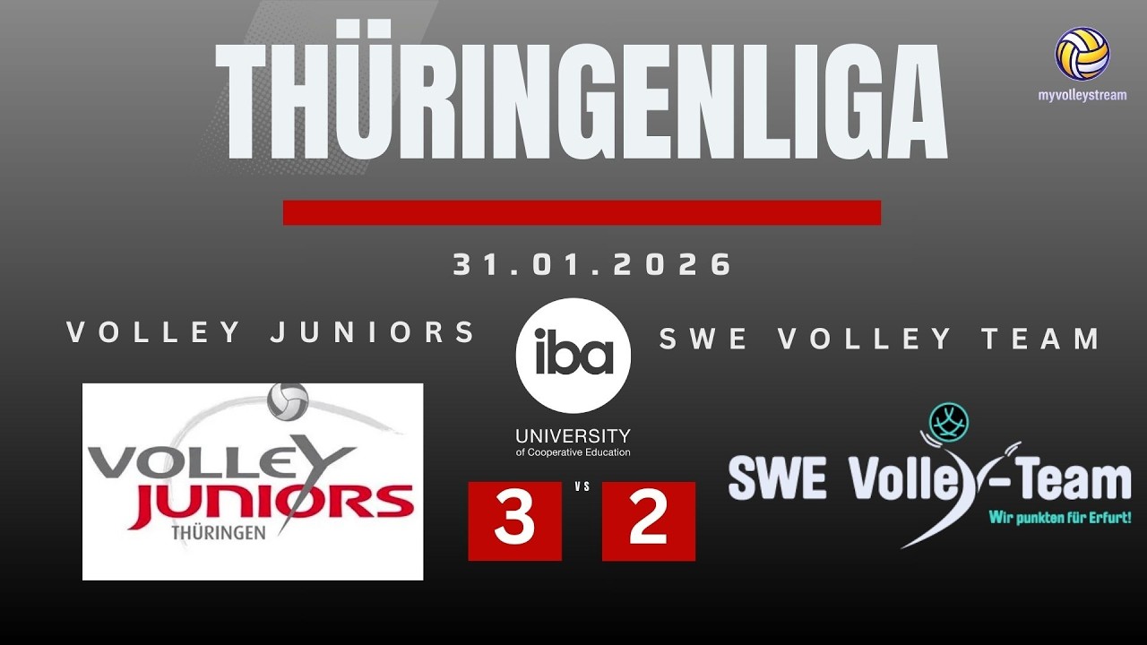 Volley Juniors - SWE Volley Team III  - 31.01.2026 Thüringenliga