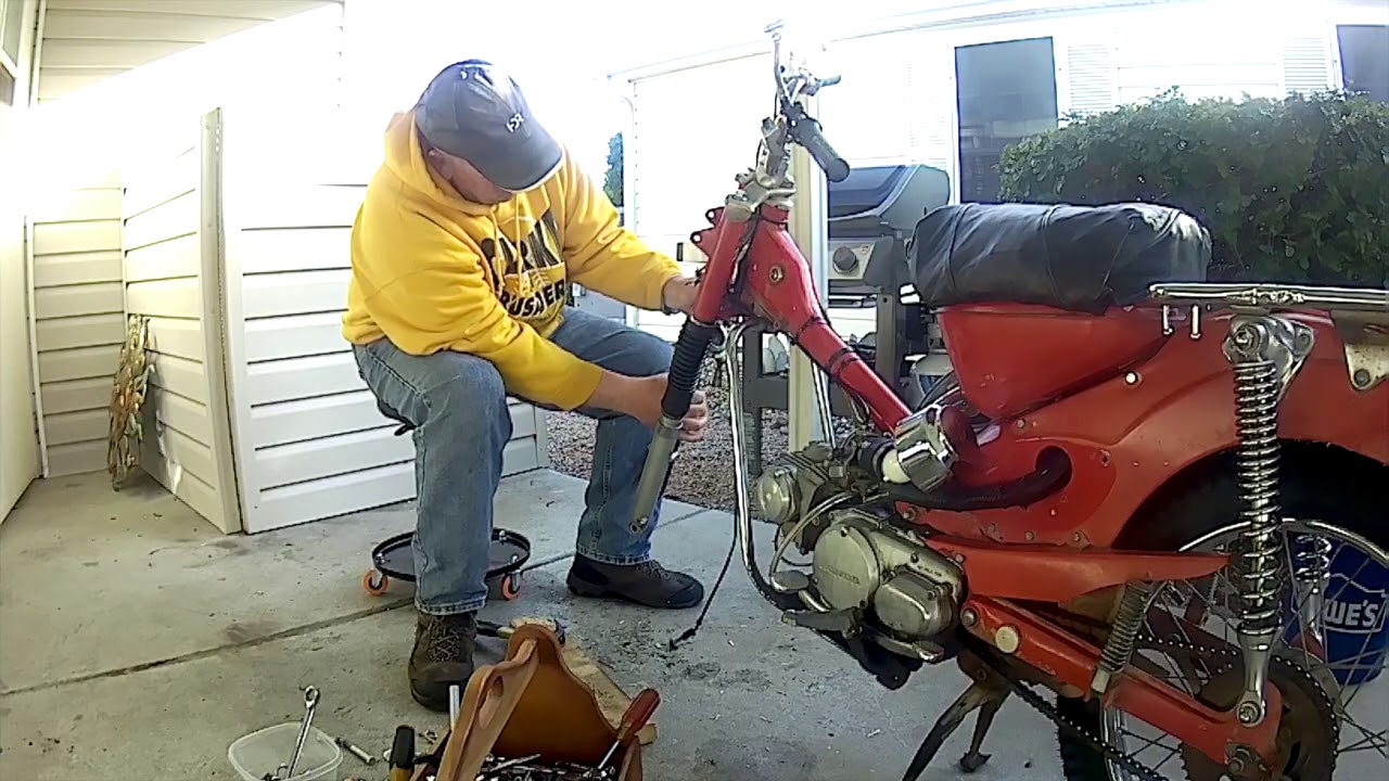 CT90 Part 5 - Front Shock Rebuild