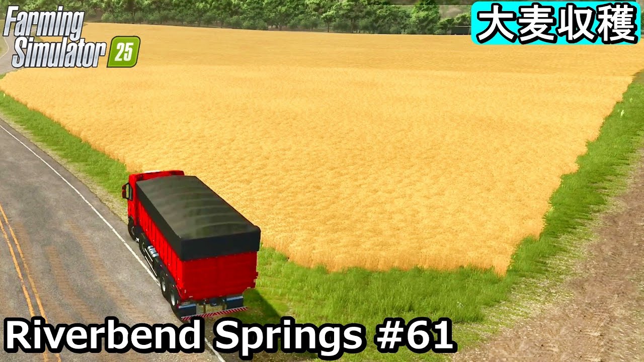 土地を購入し大麦の収穫【Riverbend Springs #61】【Farming Simulator 25】