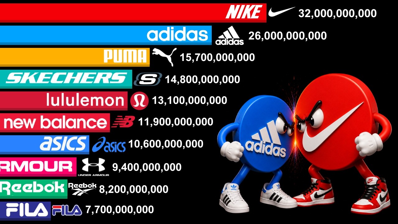 Biggest Sports Brands 1950-2026