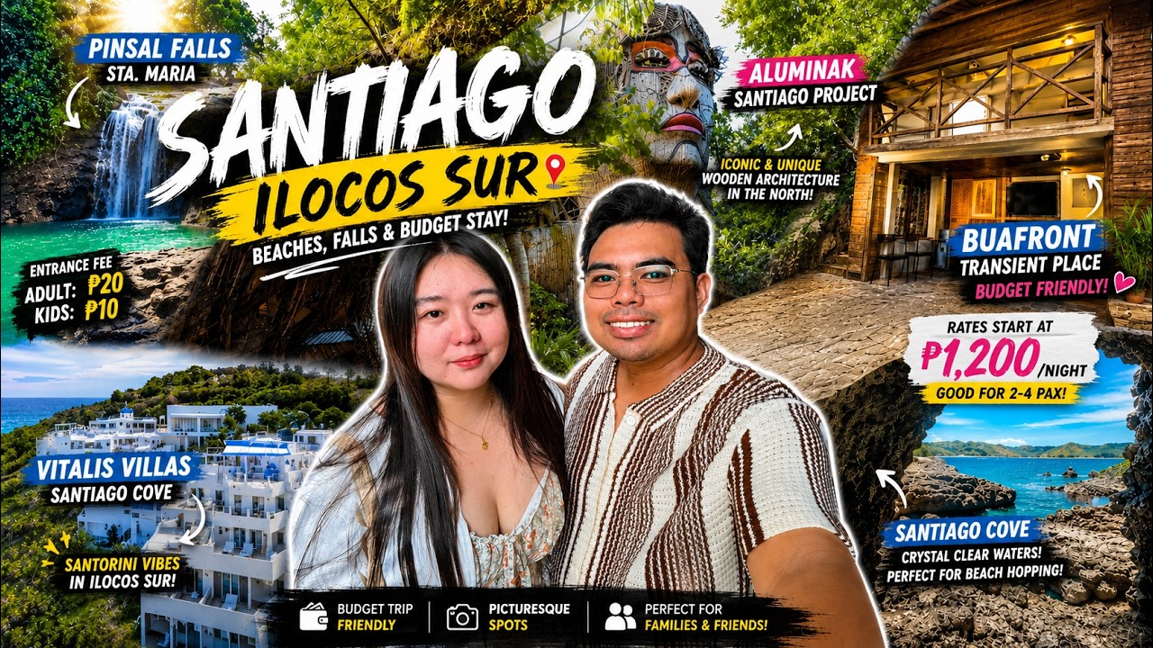 [4K] ILOCOS SUR PART 3 | PINSAL FALLS | VITALIS VILLAS | ALUMINAK | SANTIAGO | BEAUFRONT TRANSIENT