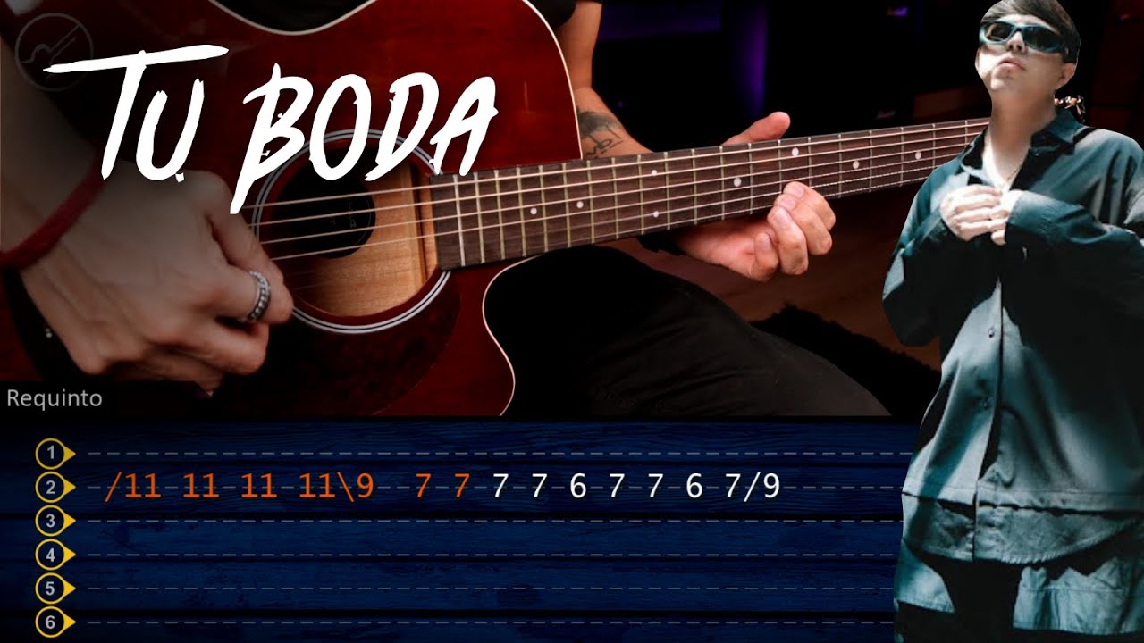 Tu Boda - Oscar Maydon x Fuerza Regida - REQUINTO + ACORDES | Tutorial Guitarra