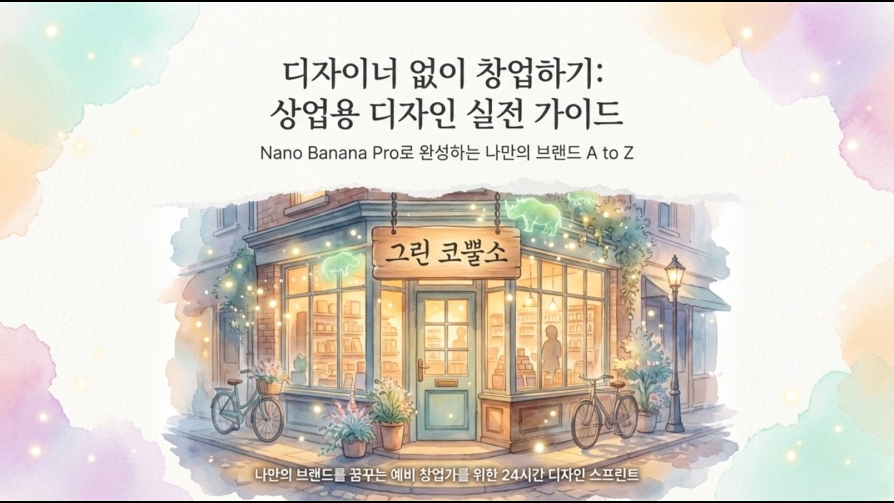 [나노바나나 프로] 디자이너 없이 24시간 만에 로고와 화보 만들기 | Nano Banana Pro