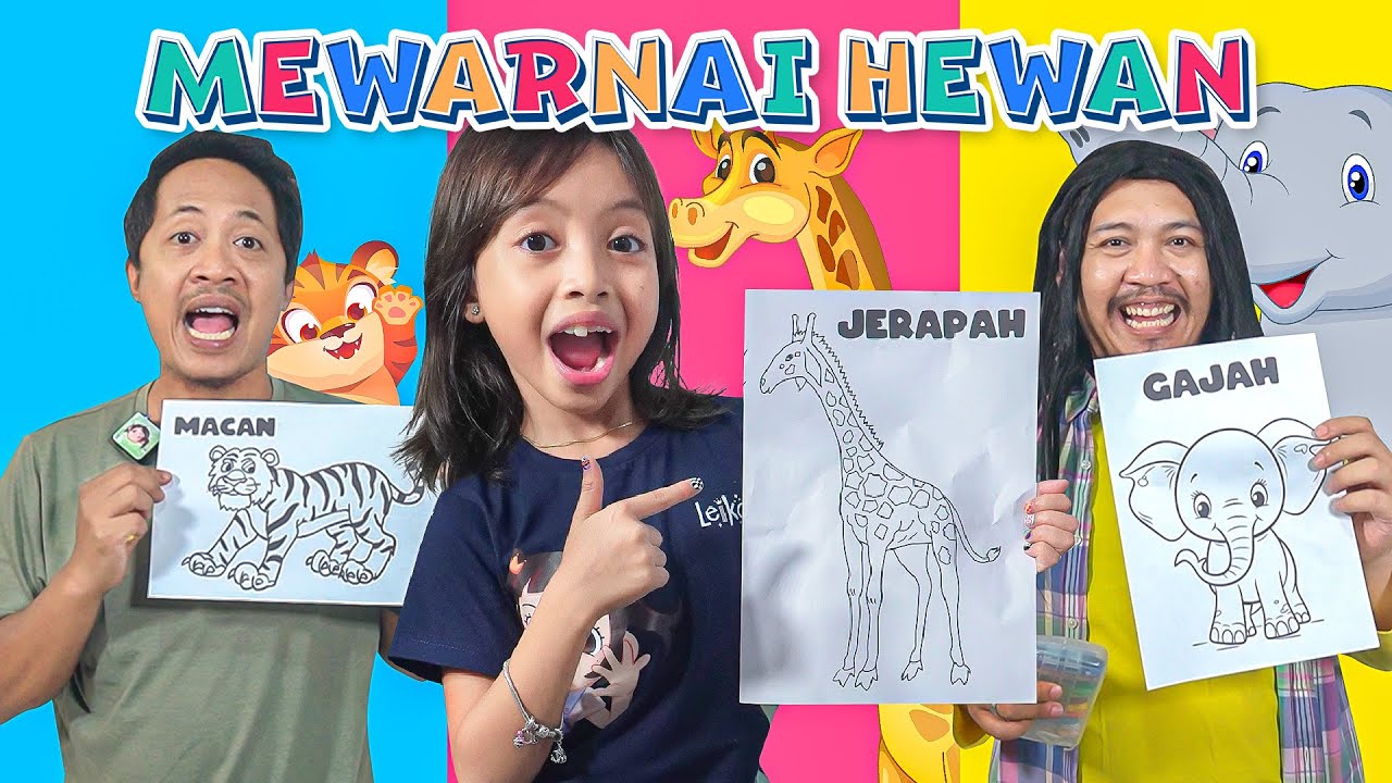 LEIKA BIKIN CHALLENGE LOMBA MEWARNAI HEWAN 😍 KALIAN DUKUNG SIAPA?