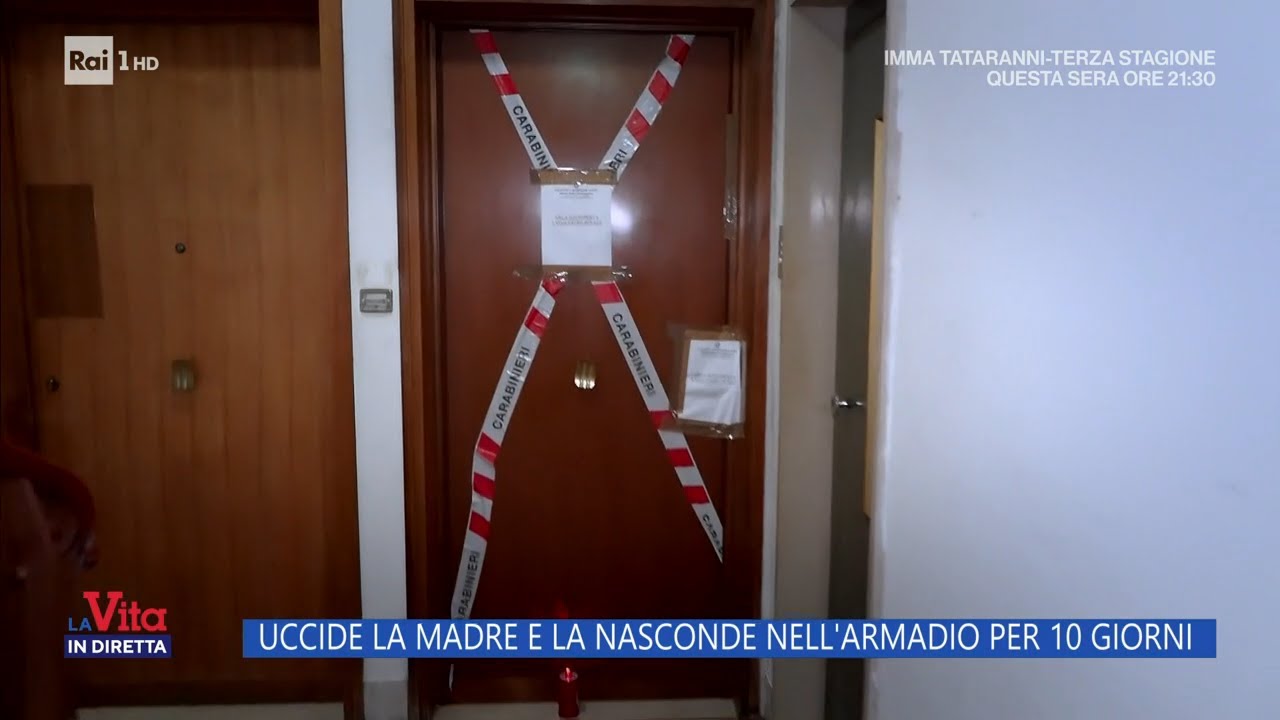 Uccide la madre e la nasconde nell'armadio per 10 giorni - La Vita in diretta - 02/10/2023