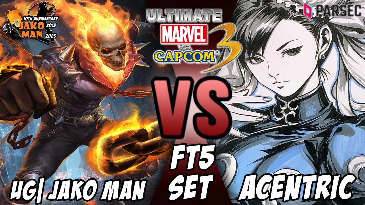 UMVC3 Parsec FT5 Set - UG| Jako Man VS Acentric (Chun-Li/Morrigan/Phoenix)