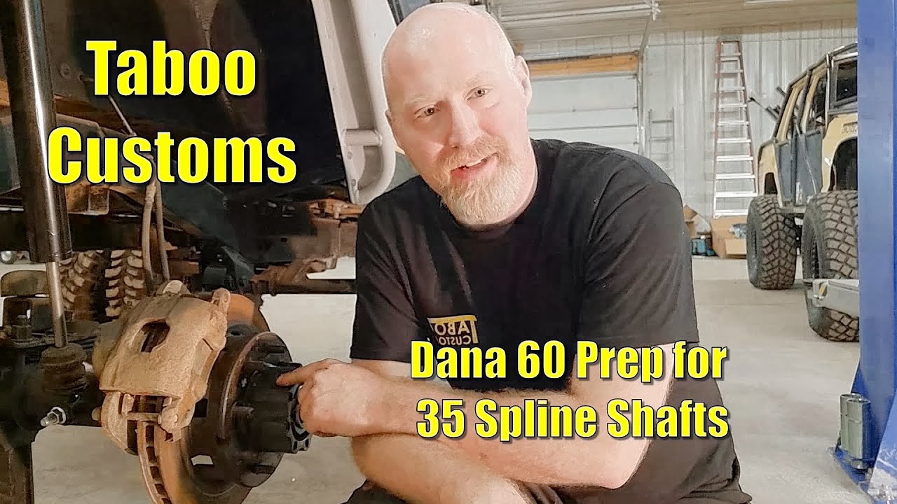Rear Dana 60 Prep for 35 Spline Shafts