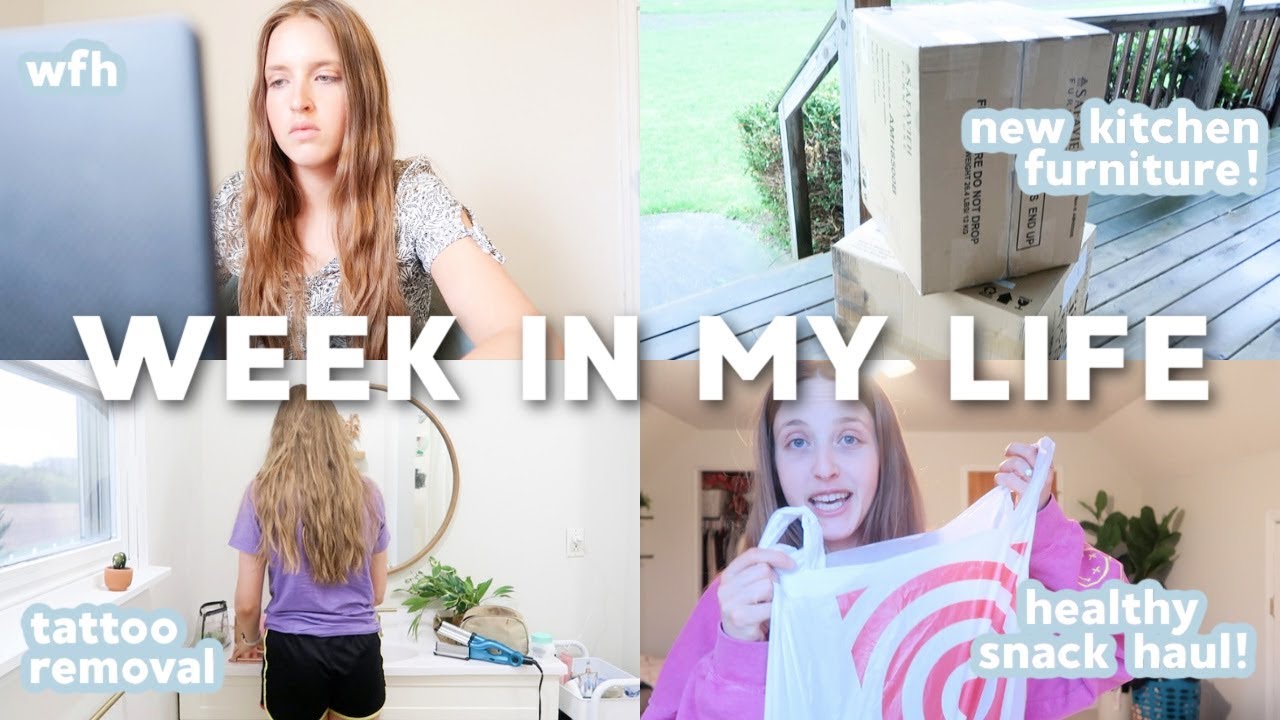 VLOG: tattoo removal appointment, working from home, grwm, new kitchen furniture + target haul!