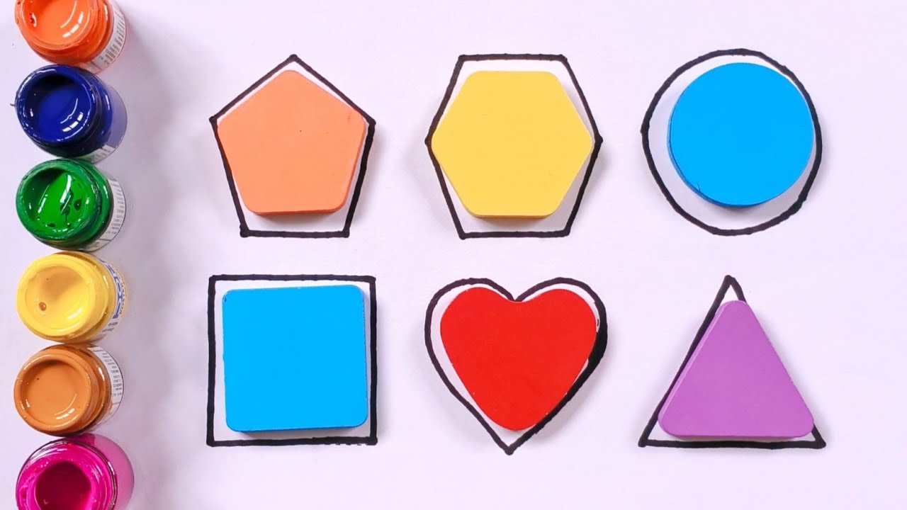 2d Shapes drawing | Shapes drawing tutorial | Toddlers shapes drawing, 68
