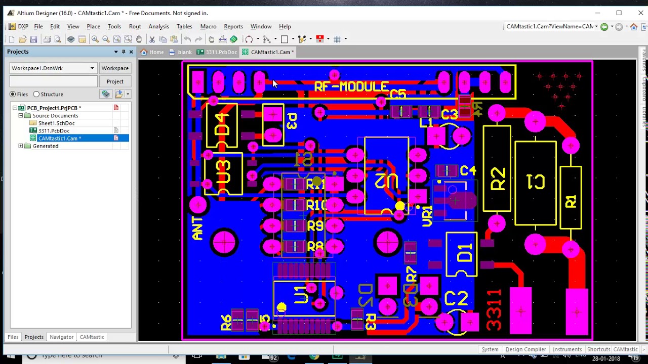 Altium Designer16 gerber file