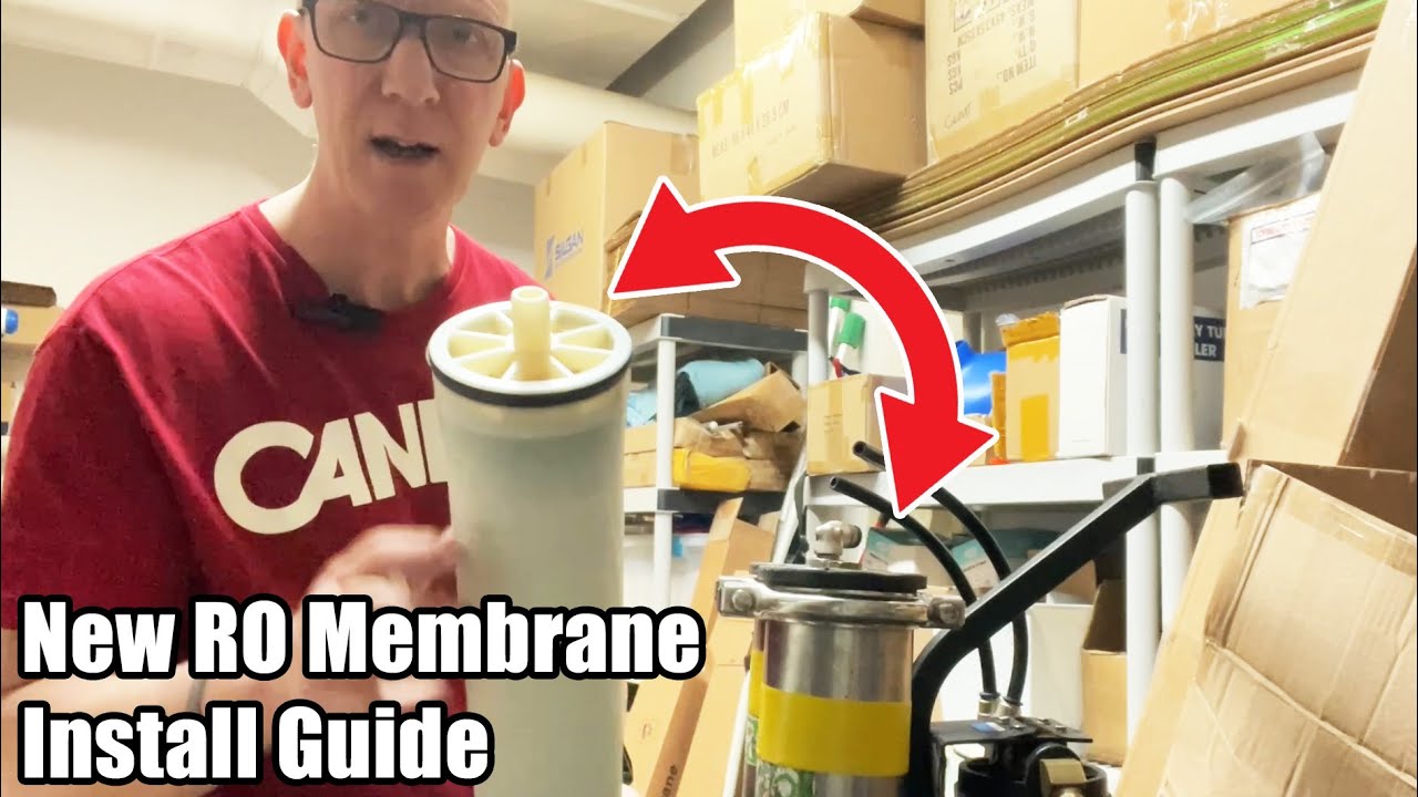 How to install a new RO Membrane into a pure water window cleaning system