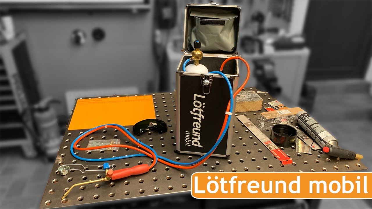 Lötfreund mobil | Das erste autogen Harlöt- und Kleinschweißgerät mit 2l O2 Flasche und Alukoffer