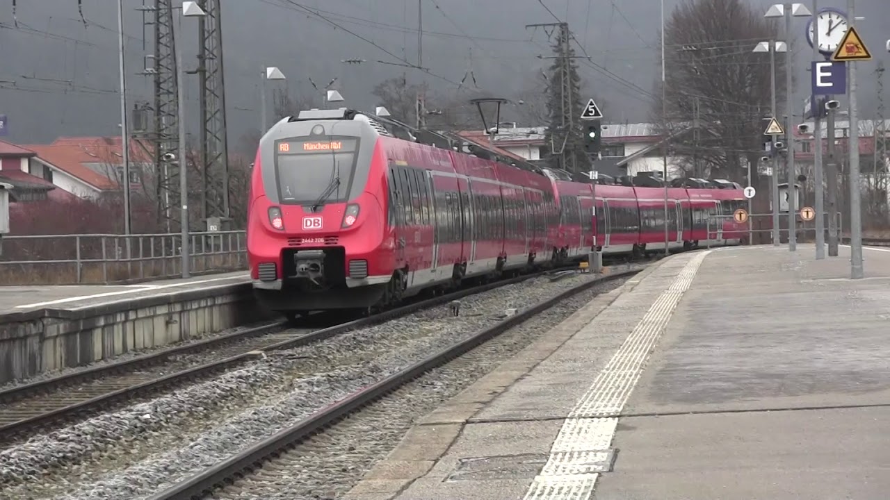 Garmisch-Partenkirchen Bahnhof mit Zugspitzbahn 29.12.2018