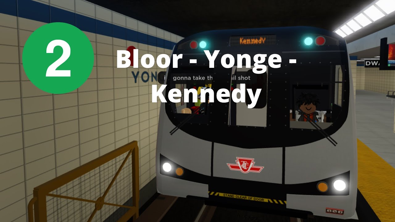 (GONE WRONG) Roblox TTC Line 2 Bombardier Toronto Rocket Bloor - Yonge to Kennedy