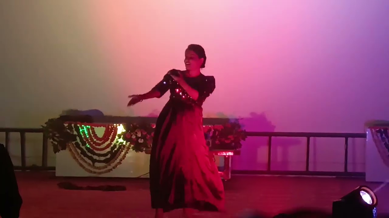 black color girl wear dance
