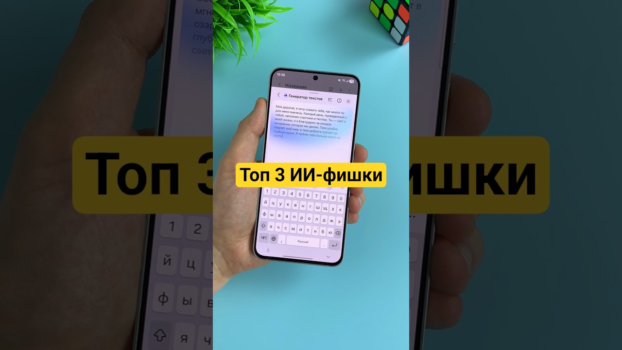 Топ 3 ИИ-фишки клавиатуры #samsung