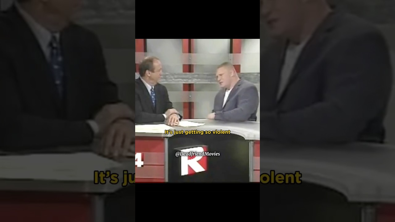 Брок Леснар пугает интервьюера 😳