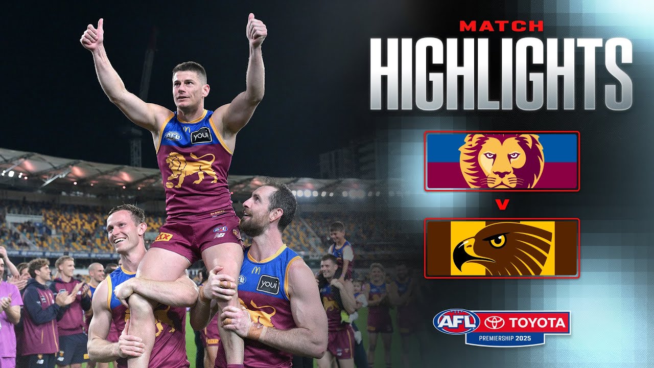 Brisbane Lions v Hawthorn Highlights | Round 24, 2025 | AFL