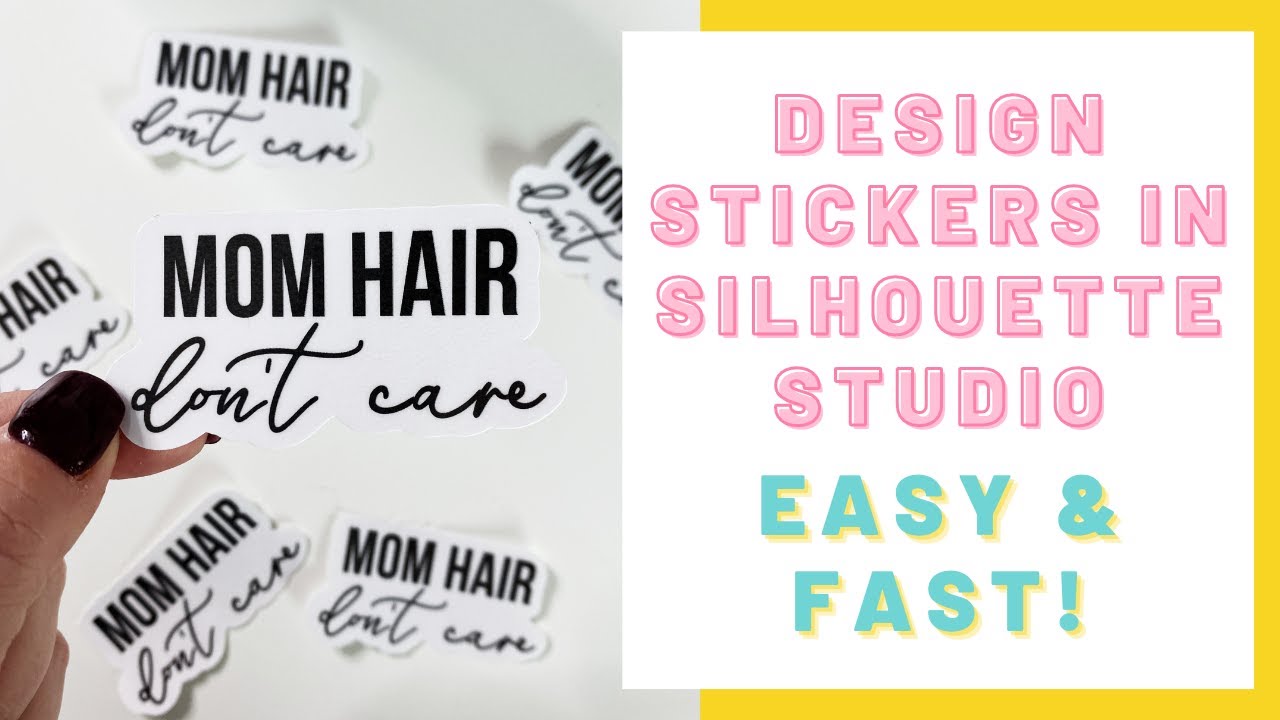 How To Design Stickers in Silhouette Studio | Make Sticker Shop Stickers on Cameo 4: EASY & FAST!