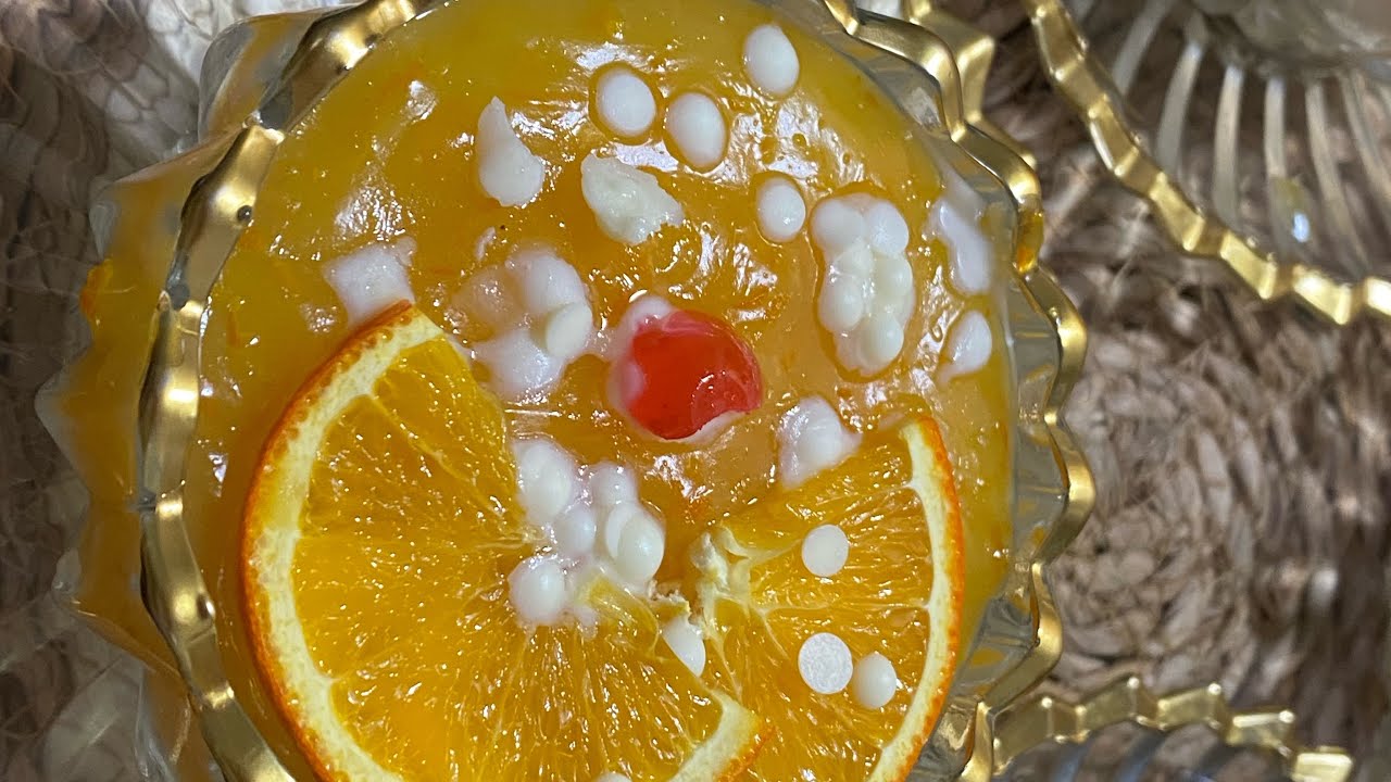جديد وحصري تحلية برتقال 🍊 ب 2 طبقات رووعة الروعة هاذ تحلية راح تكون رقم فتحليات 🌙 