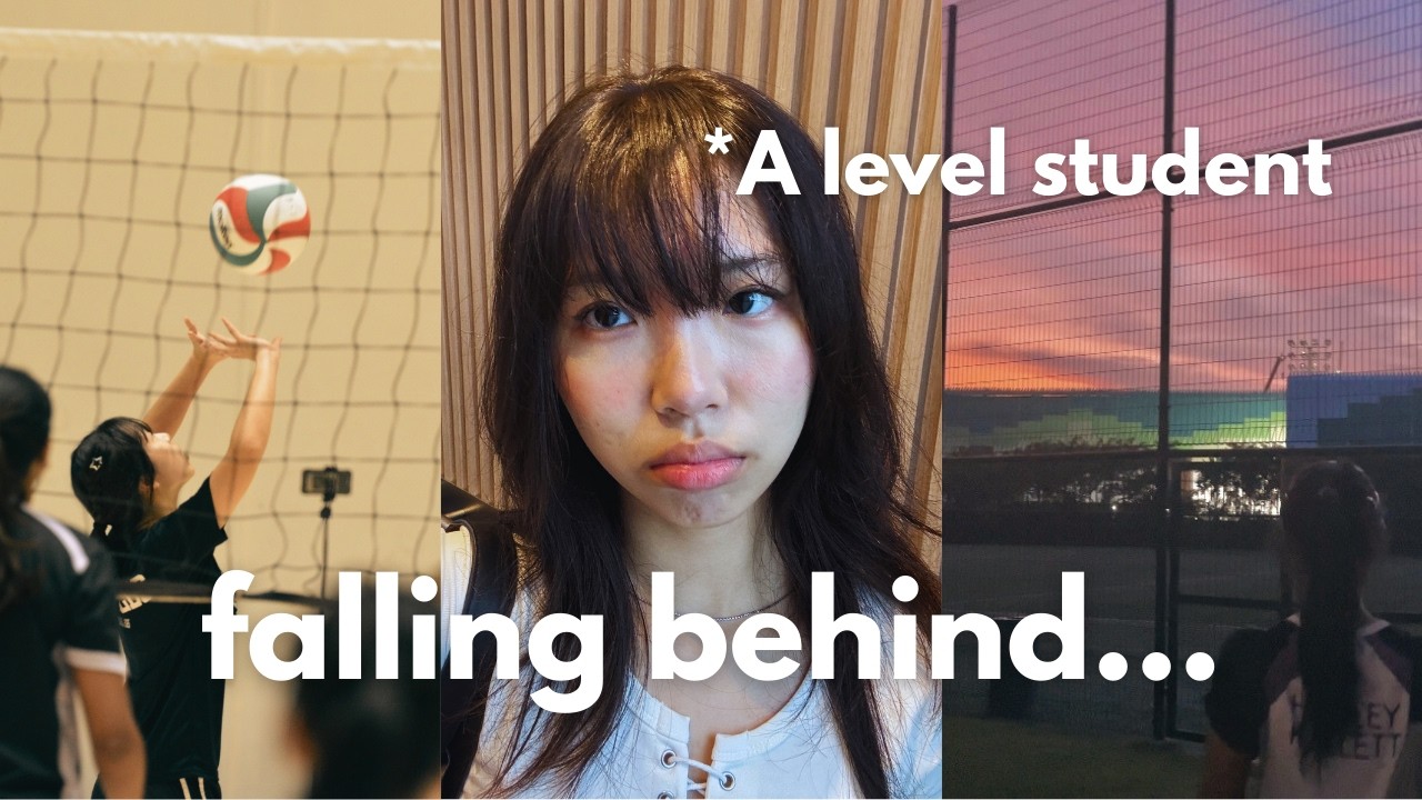 falling behind as an a level student... (a level vlog: volleyball games, study catch up sessions)
