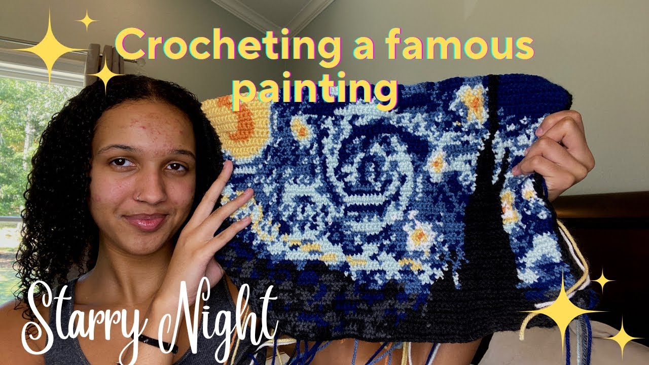 Crochet A Famous Painting With Me! / Crochet Wall Art