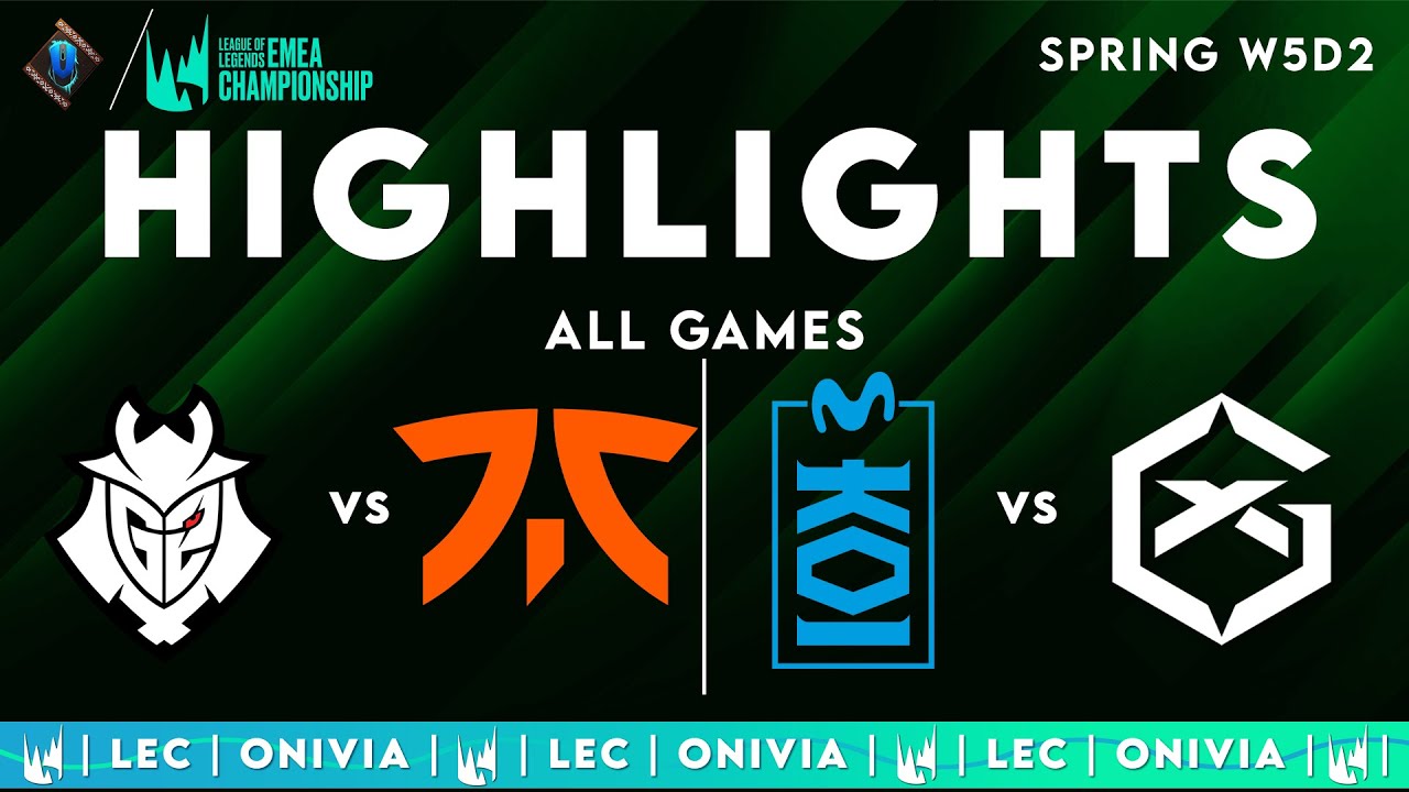 LEC Spring 2025 W5D2 | LEC Highlights ALL GAMES by Onivia