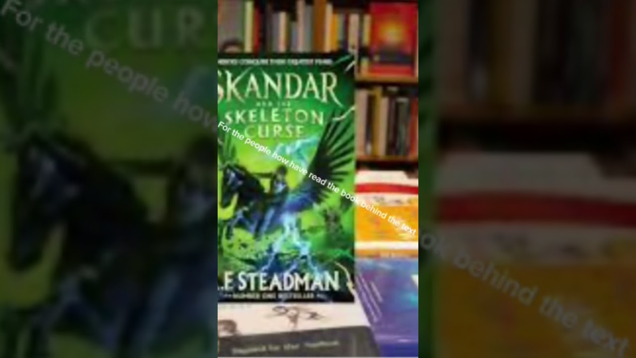 SPOILER IN THE VIDEO #Skandar#Books#A.FSteadman
