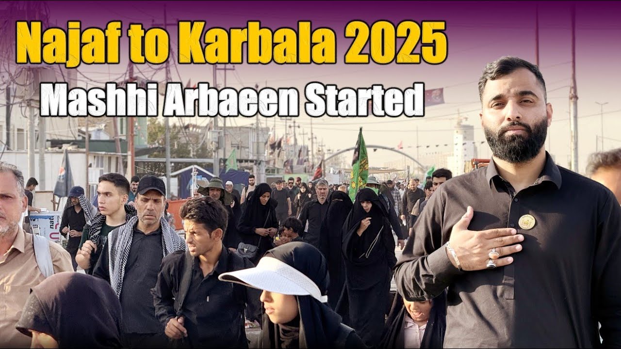 Najaf to Karbala Walk Vlog | Mashi | Arbaeen 2025 Pilgrimage in Iraq 🇮🇶