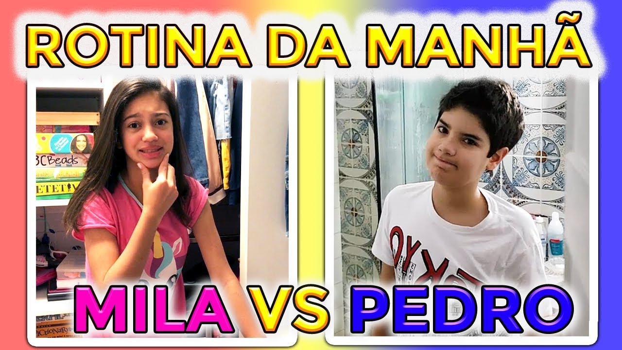ROTINA DA MANHÃ 100% REAL (FT. PEDRO MAIA) - Na mala da Mila