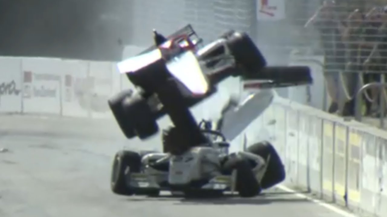 Roman Bilinski Airborne Crash - 2024 New Zealand Grand Prix